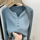CGDDG-6606-2-42B 冰絲針織V領衫秋冬薄款長袖(8色)