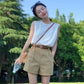CGFC22B4496-36H 夏季休閒時尚法式無袖上衣鹽系穿搭高級感兩件套裝褲