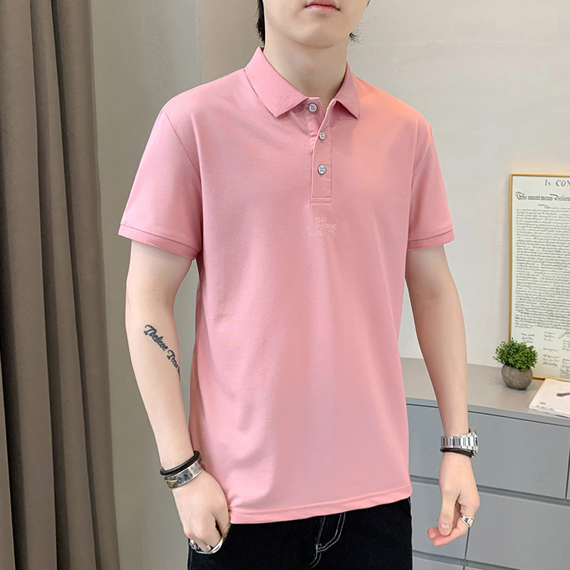 CBEJH2306-1B 夏季純色休閒簡約短袖T恤POLO衫(4色)