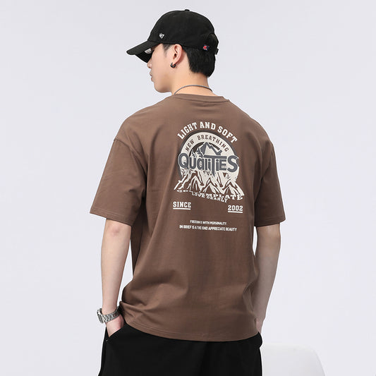 CBEBG8013-84B 夏季純棉彈力簡約時尚短袖T恤(3色)