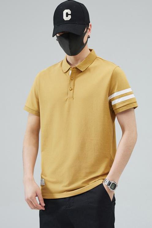 CBEBG5528-65B潮牌Polo衫男翻領短袖t卹純棉彈力(6色)