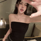 CGF6437-9B 抹胸背心夏季內搭修身無袖露背短款上衣(3色)