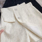 CGS81001-36H 粗花呢不規則高腰闊腿短褲秋冬韓版休閒百搭(2色)