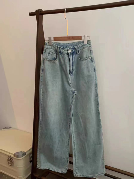 CGAY0963-36H 基礎款顯瘦淺色系牛仔長褲