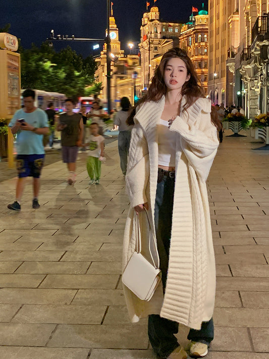 CGC70559-54B 軟糯毛衣針織外套中長款開衫(2色)