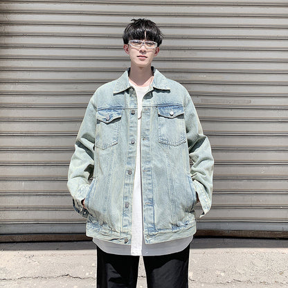 CBCK-S608-1B 水洗做舊牛仔夾克休閒外套