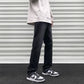 CBAJN87-7-1B 美式重磅水洗牛仔褲黃泥染彈力直筒褲(4色)