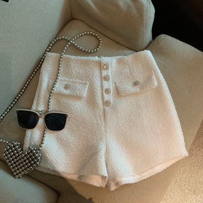 CGS9652-70B 秋冬小香風高腰短褲(2色)