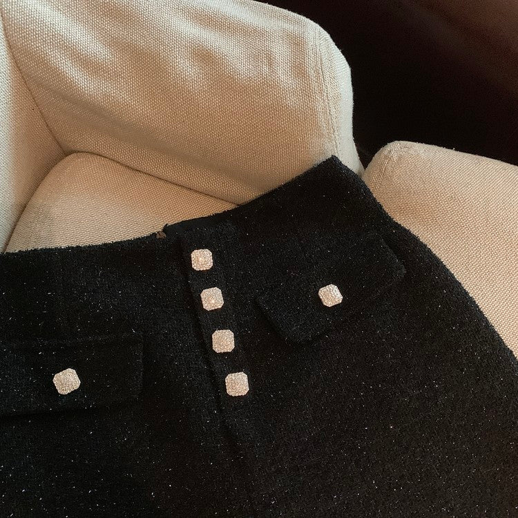 CGS9652-70B 秋冬小香風高腰短褲(2色)