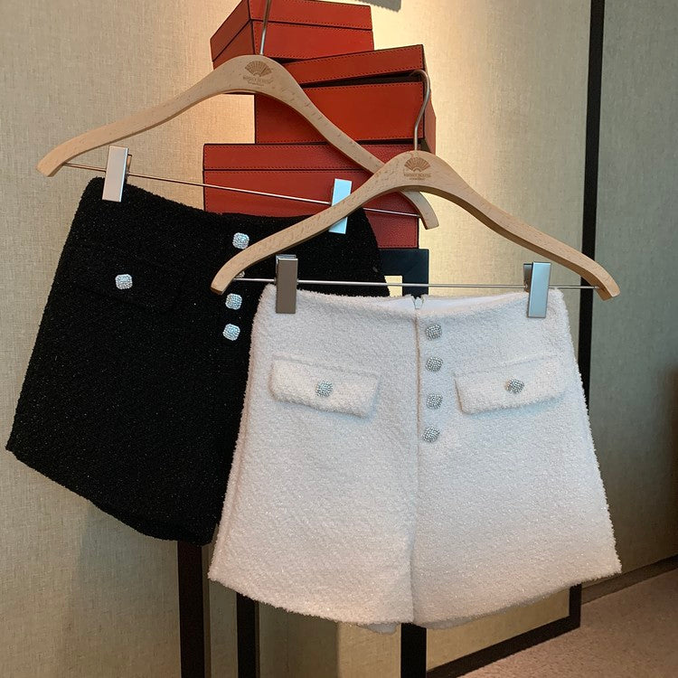 CGS9652-70B 秋冬小香風高腰短褲(2色)