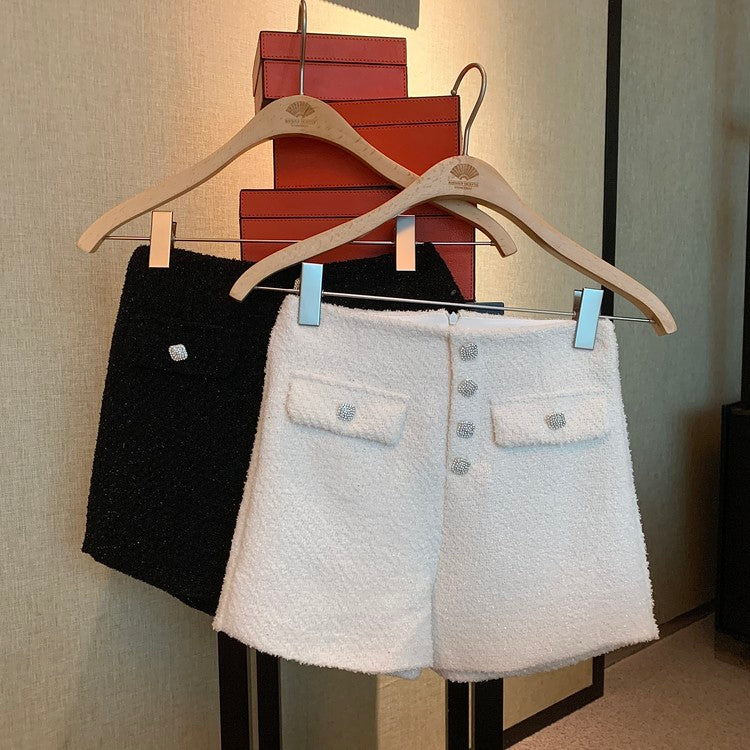 CGS9652-70B 秋冬小香風高腰短褲(2色)