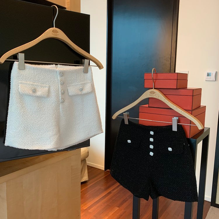 CGS9652-70B 秋冬小香風高腰短褲(2色)