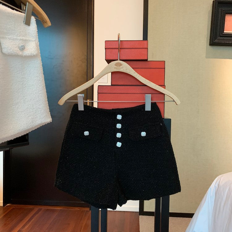 CGS9652-70B 秋冬小香風高腰短褲(2色)