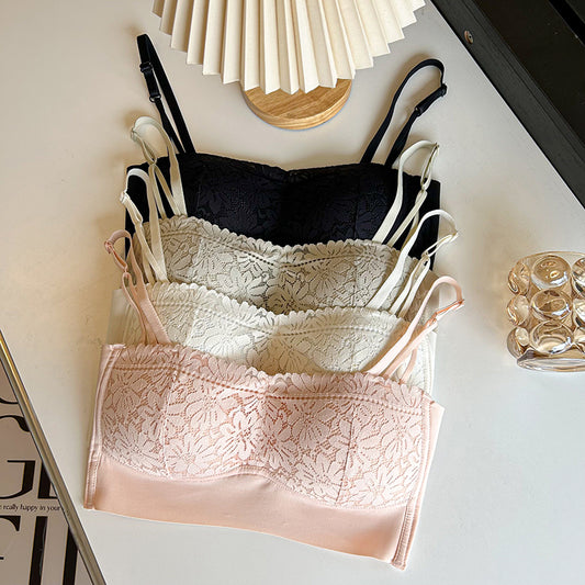 CGFB10295-60B 美背一字圍吊帶固定防跑杯裹胸內衣(4色)