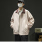 CBCMD9115-1B 衝鋒衣外套寬鬆休閒翻領夾克春秋工裝登山服(4色)