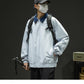 CBCMD9115-1B 衝鋒衣外套寬鬆休閒翻領夾克春秋工裝登山服(4色)