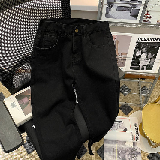 CBATS-G22-303-1B 牛仔褲寬鬆直筒休閒褲(4色)