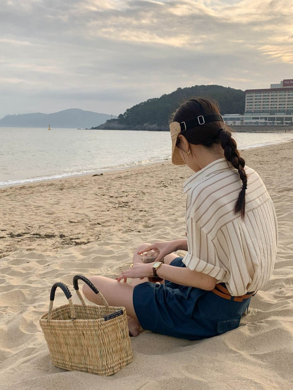 CGE11885-17B 基礎百搭款簡約條紋短袖襯衫(2色)