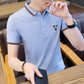 CBED9030-1B 翻領短袖POLO衫夏季修身冰絲上衣(4色)