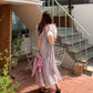 CGB1903-36H 小清新甜美碎花連衣裙夏季V領長裙泡泡袖韓國chic(2色)