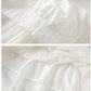 CGS8024-15B 白色芭蕾風半身裙夏季仙女蛋糕裙設計感鏤空花邊A字長裙