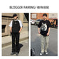 CBAYD786-703-1B 復古機能潮牌拉鍊彈性男直筒港風牛仔長褲(3色)