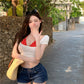 CGSE8-0826-81B 美臀低腰短褲修身牛仔褲(4色)