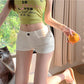 CGSE8-0826-81B 美臀低腰短褲修身牛仔褲(4色)