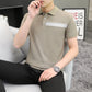 CBEJH2305-403-1B 短袖襯衫領男士夏季POLO衫潮流帥氣翻領半袖上衣(4色)