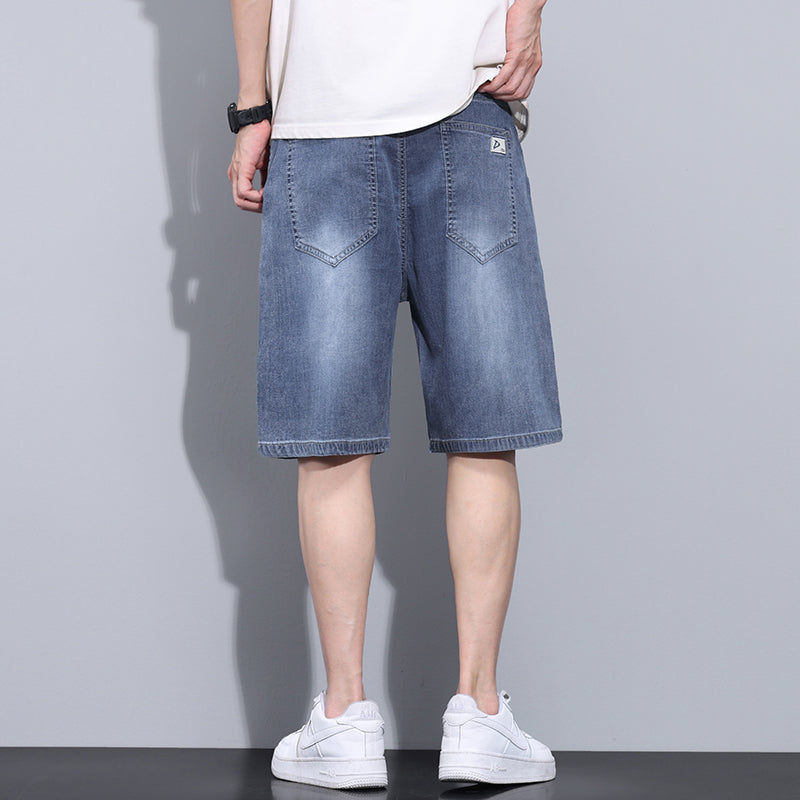 CBSUK7811-65B 夏季萊塞爾薄款冰絲牛仔五分中褲(2色)