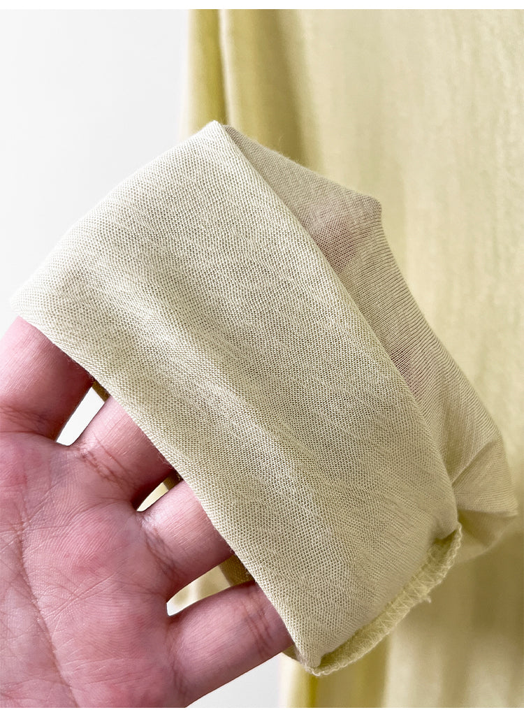 CGD07175-3-42B 夏季開叉露肩防曬寬鬆薄款長袖T恤(2色)