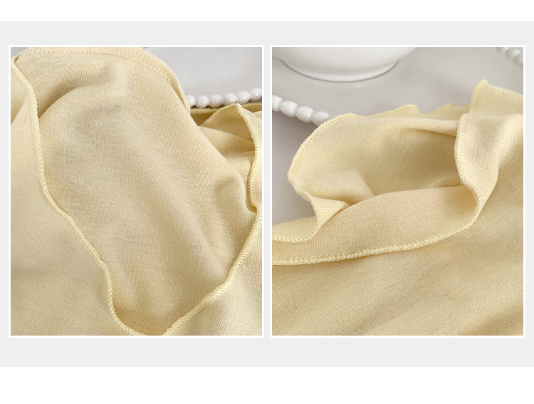 CGE240120-45B 小眾V領落肩短袖T恤(2色)