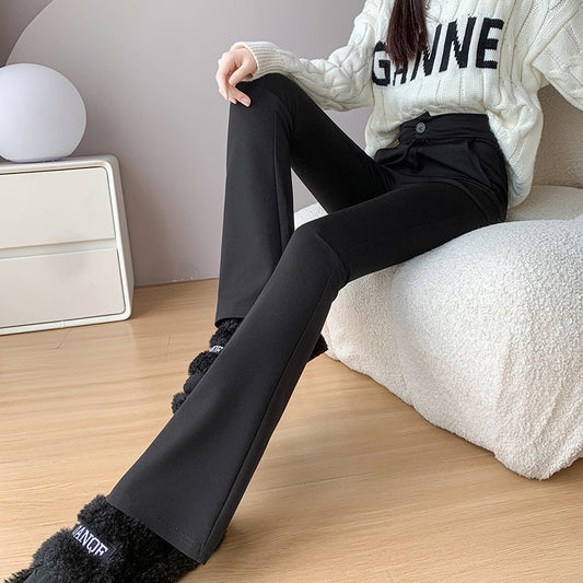 📺︎︎ CGA6211R-34B 春夏馬蹄褲西裝褲窄版微喇叭褲鉛筆褲(3色)