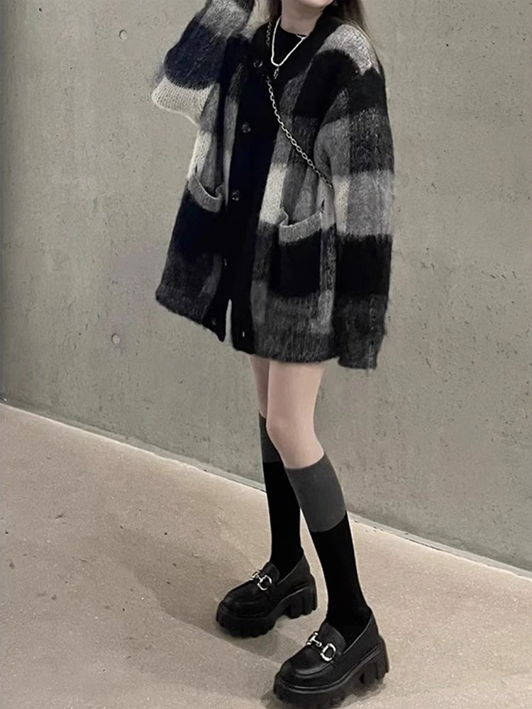 CGCNN16968-137B 軟糯秋冬寬鬆中長款針織衫