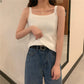 📺︎︎ CGF0572-9B  雙層加絨針織吊帶背心女內搭無袖彈力打底衫(4色)