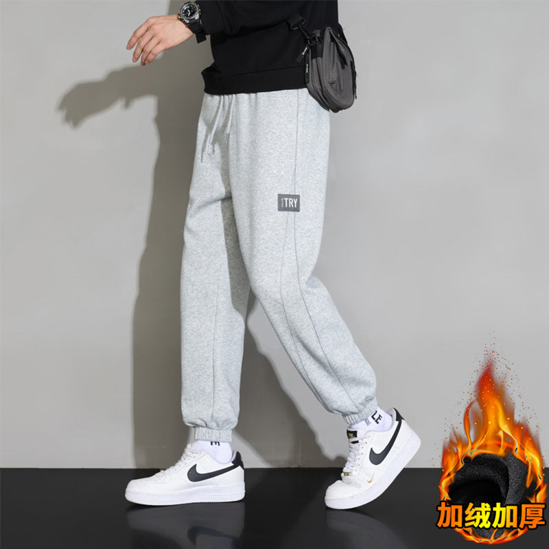 CBASS6588JR-1B 加絨高品質針織休閒衛褲寬鬆(2色)