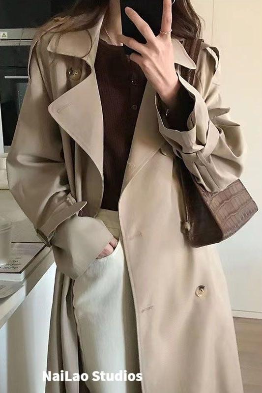 CGCSH 212-137B 內裡中長款春秋季外套(2色)