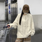 📺︎︎ CGD3239-56B 秋冬韓版寬鬆連帽口袋北極絨針織衫長袖毛衣(3色)