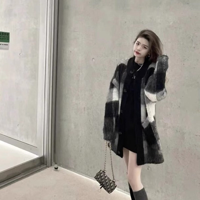 CGCNN16968-137B 軟糯秋冬寬鬆中長款針織衫