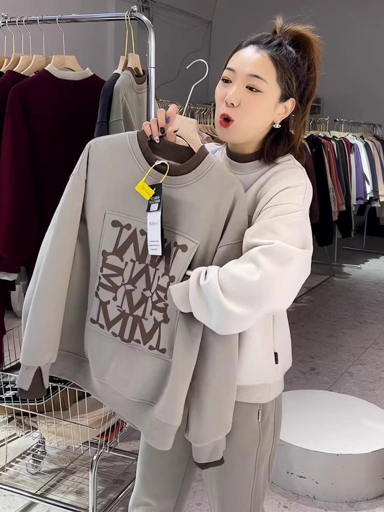 📺︎︎ CGD441268-6B 拼接假兩件加絨上衣(常規.加絨款)
