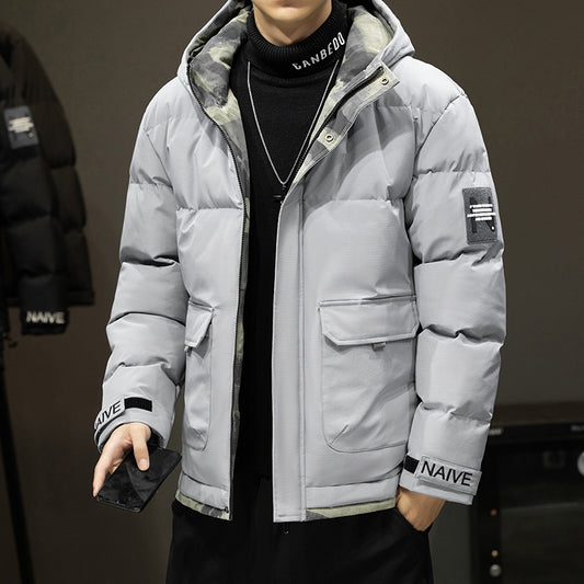 CBCQM5023-65B 冬季連帽棉衣寬鬆加厚羽絨棉服外套(3色)