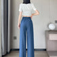 CGA6702-14B 天絲牛仔褲女夏季薄款新款高腰垂感冰絲闊腿褲