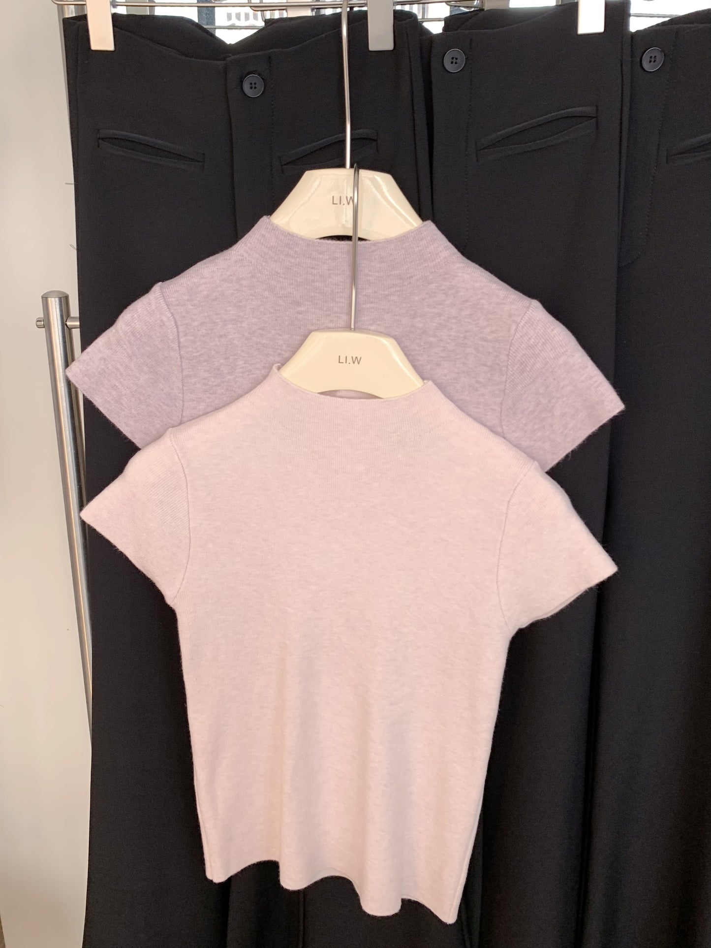 CGE5330-80B 半高領短袖T恤針織打底衫(多色可選)