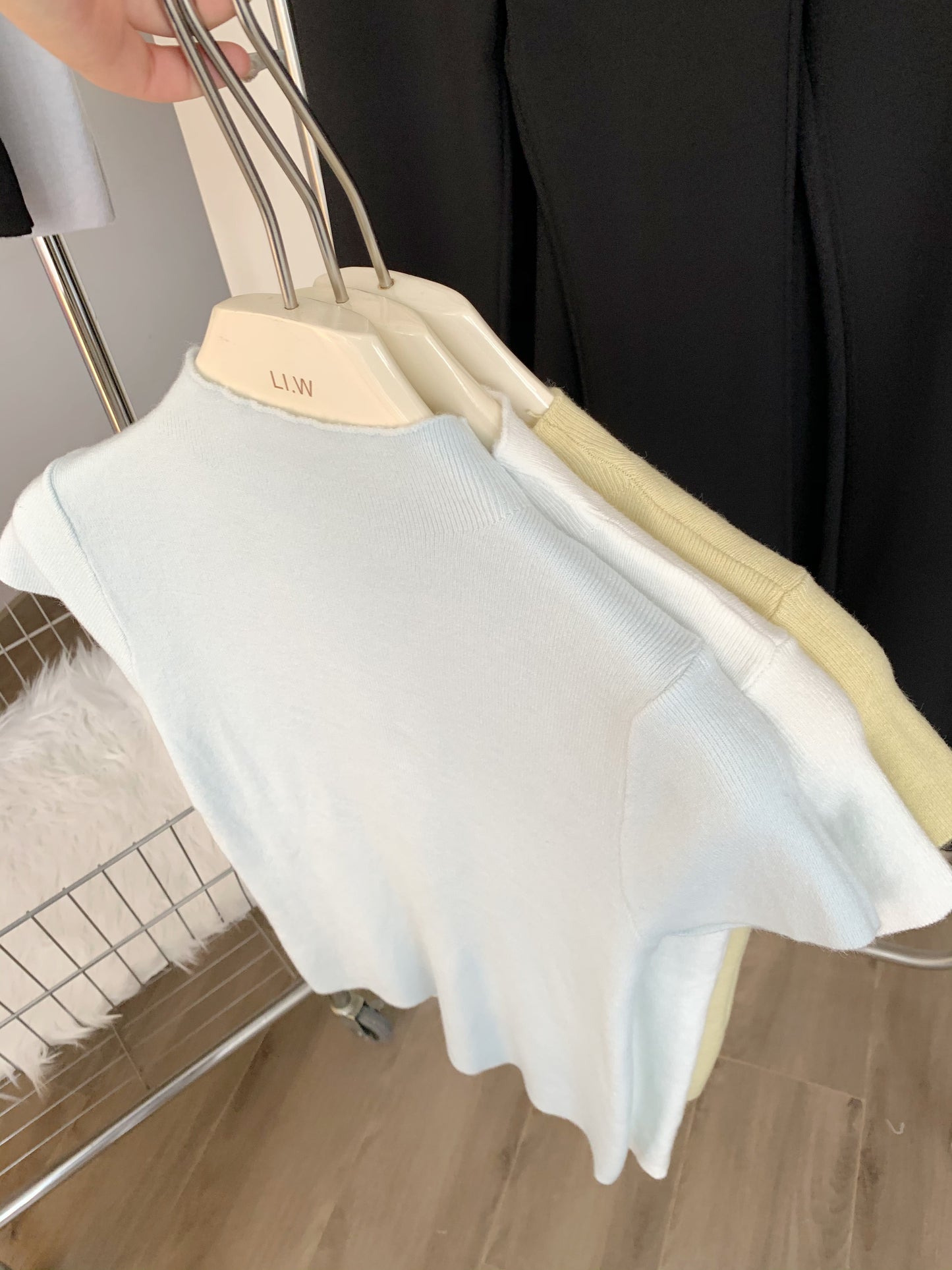 CGE5330-80B 半高領短袖T恤針織打底衫(多色可選)