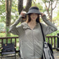 CGC0602-2B 冰絲防曬衣夏季防曬服大帽檐防紫外線薄男女外套(3色)CBC
