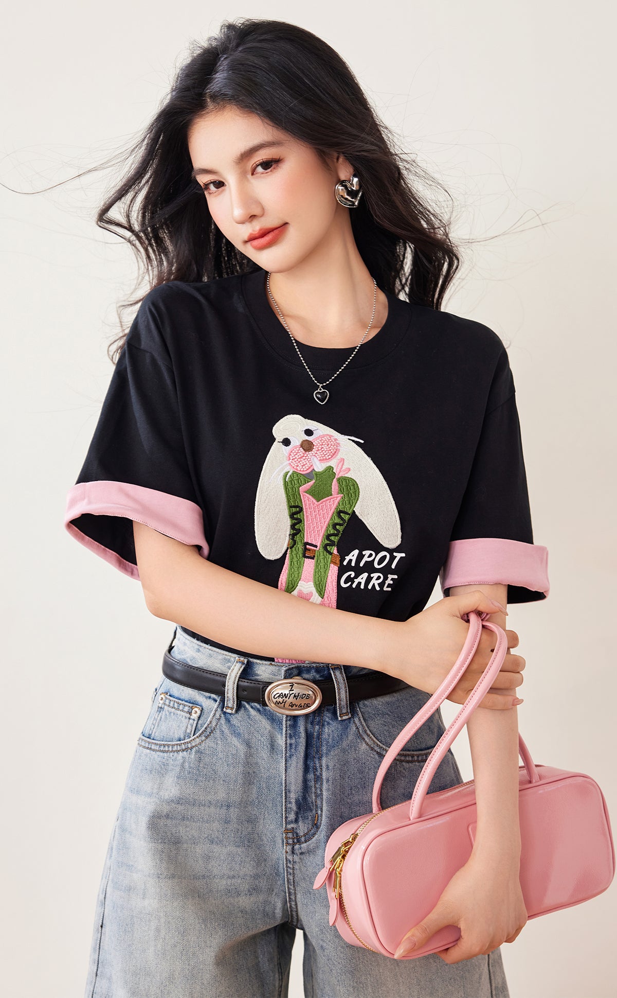 📺︎︎ CGE8054-17B 夏季卡通兔子短袖T恤