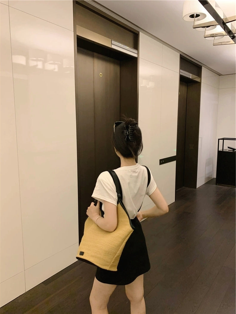 CGB40961-36H 韓版修身背帶裙褲設計感百搭套裝(2色)