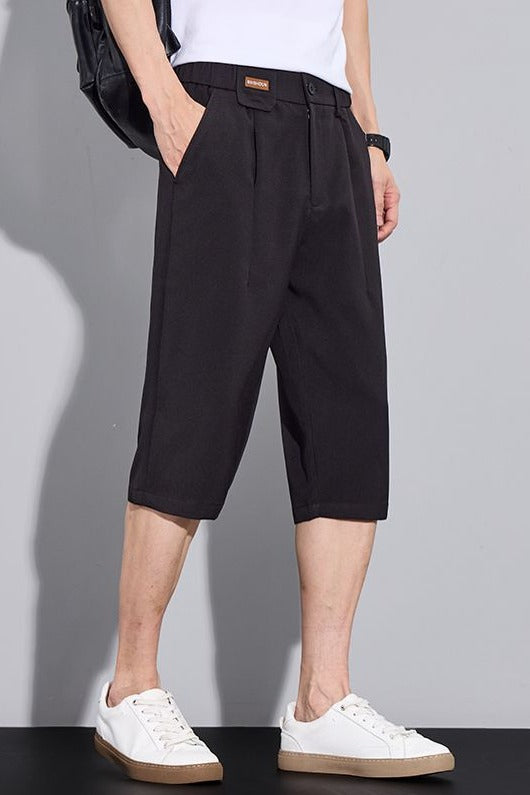 CBSBYD88-84B 夏季冰絲速乾七分褲休閒百搭寬鬆直筒7分褲(3色)