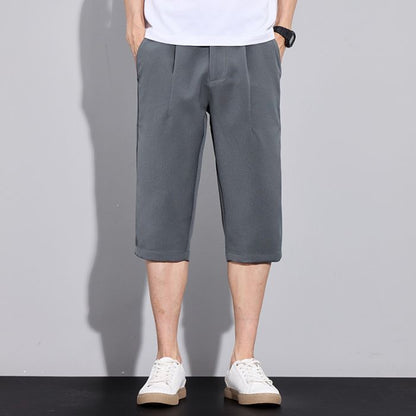 CBSBYD88-84B 夏季冰絲速乾七分褲休閒百搭寬鬆直筒7分褲(3色)