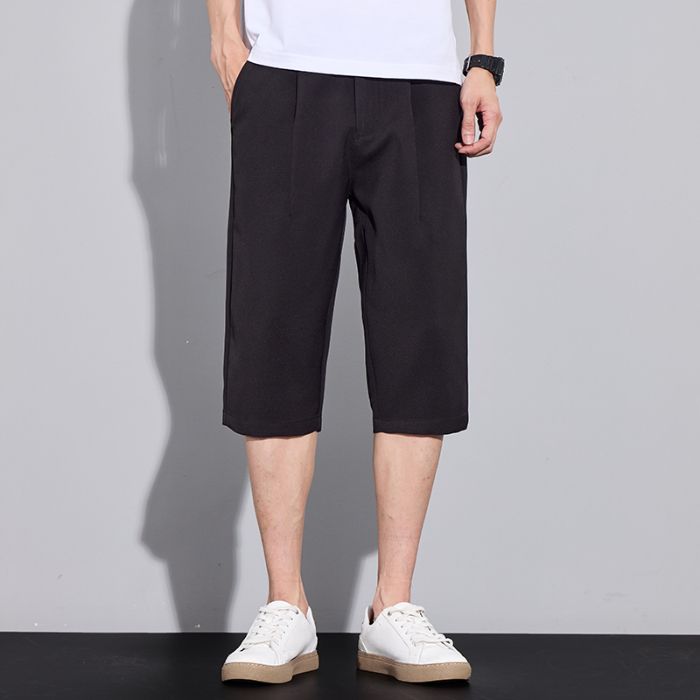CBSBYD88-84B 夏季冰絲速乾七分褲休閒百搭寬鬆直筒7分褲(3色)
